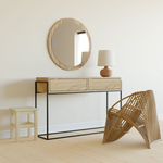 Зеркало настенное круглое, 81 81, Пиафорте, в раме, коричневое, Dipriz