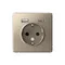 ARTGALLERY РОЗЕТКА 16А с 2 USB A+C, 5В/2,4А/3,0А, 2х5В/1,5А, механизм, ШАМПАНЬ