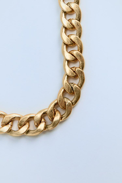 ZARA ОЖЕРЕЛЬЕ-ЦЕПОЧКА ИЗ ЗВЕНЬЕВ, ЗОЛОТИСТЫЙ