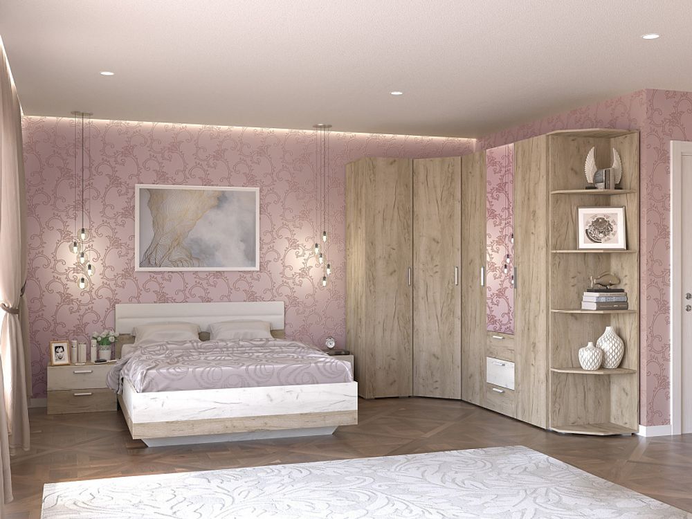 Лацио Кровать 1600 с настилом