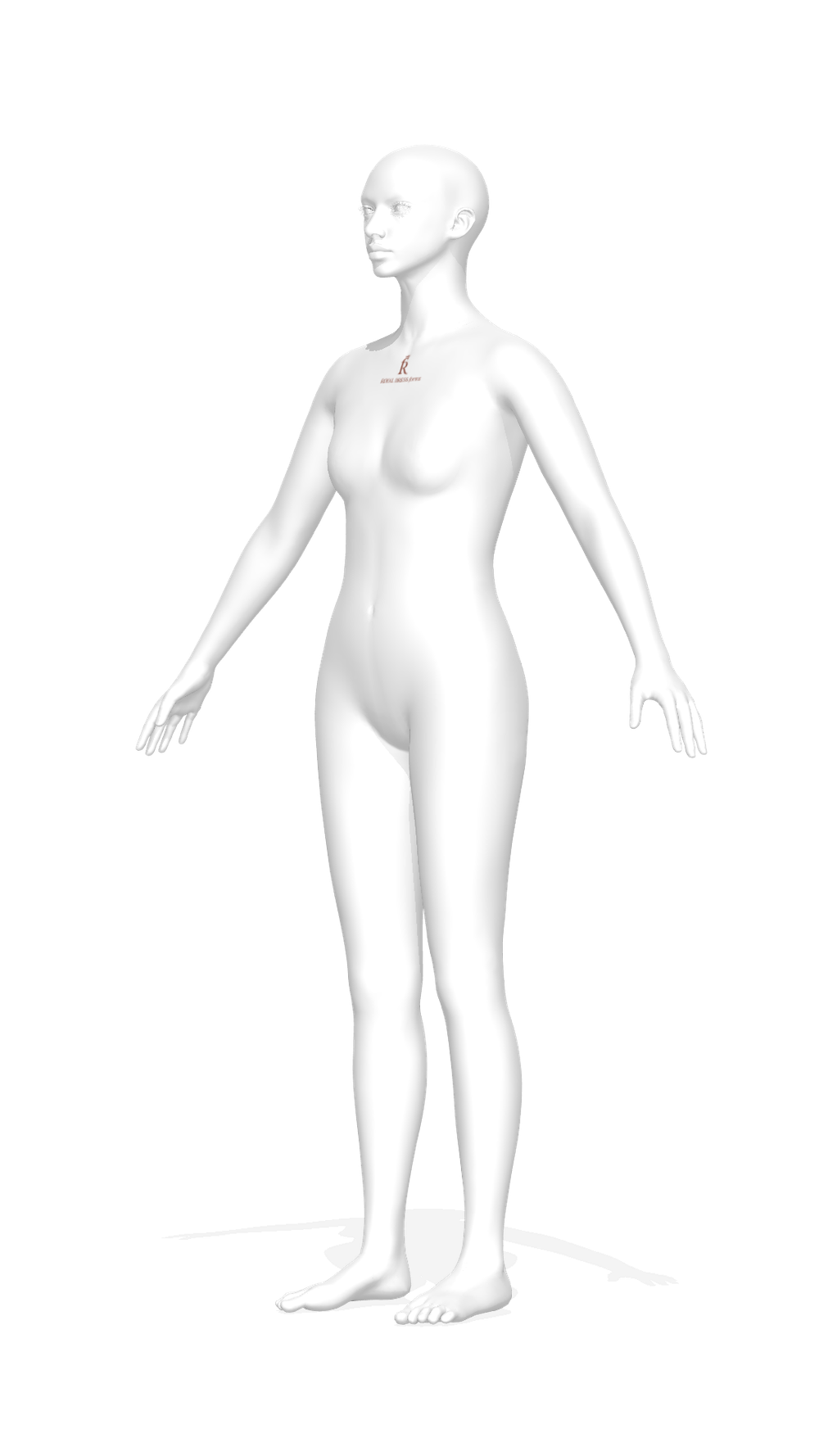 3D аватар манекена Моника