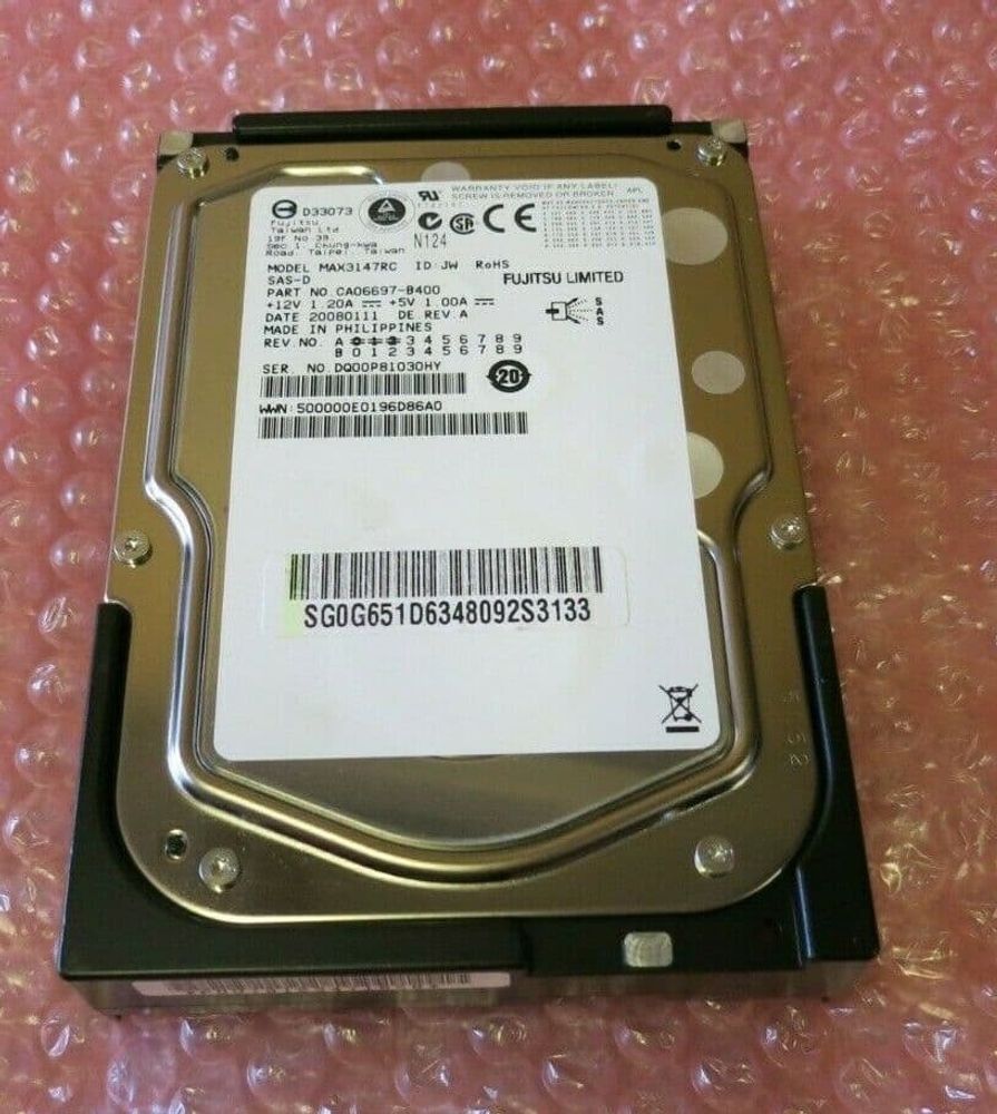 Жесткий диск Fujitsu 146Gb (U300/15000/16Mb) SAS 3,5&quot; CA06697-B400