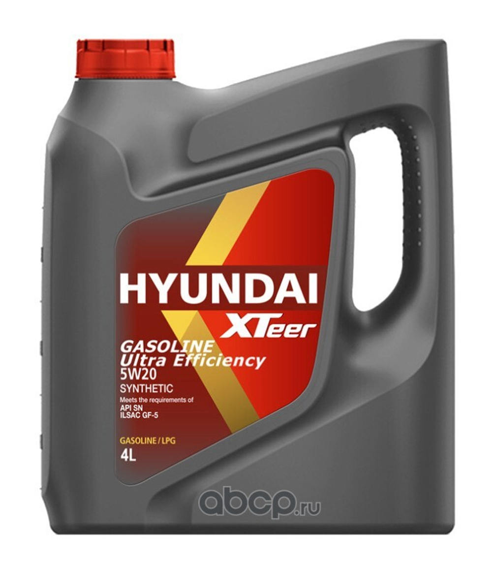 HYUNDAI XTEER Масло моторное Gasoline Ultra Efficiency 5W20 синт. 4 л