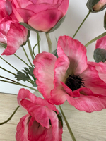 Букет розовый в вазе, в-53 см