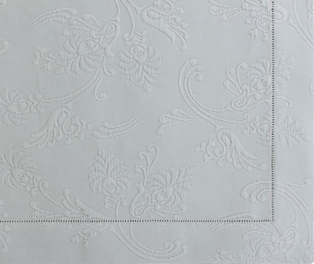 Покрывало 200x220 Luxberry Country с мережкой голубое Португалия фрагмент