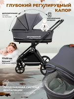 Коляска 3 в 1 Sweet Baby Stella + автокресло Premier Grey Dark Grey