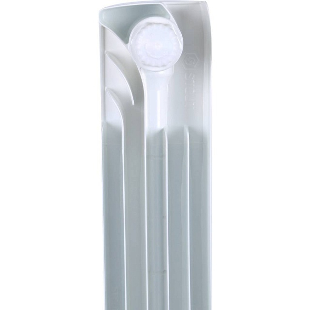 Радиатор биметаллический STOUT Space 500 - 13 секций (подключение нижнее правое, цвет белый)