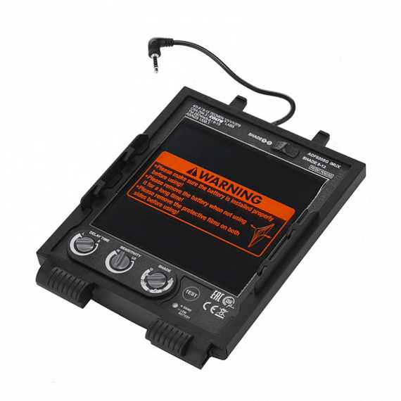 Маска сварщика с АСФ Хамелеон Tecmen ADF 820L TM16 черная (с внешней кнопкой режима зачистки)