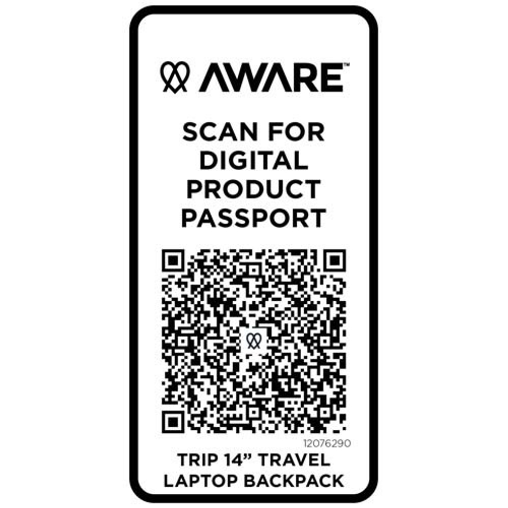 Trip 14” Aware™ рюкзак для ноутбука из переработанного материала объемом 9 л