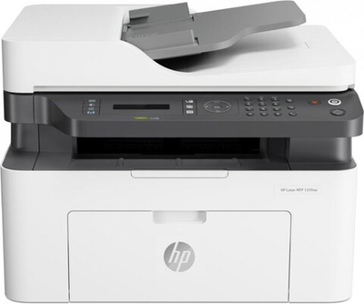 МФУ лазерное HP Laser 137fnw (4ZB84A) A4 WiFi белый/серый