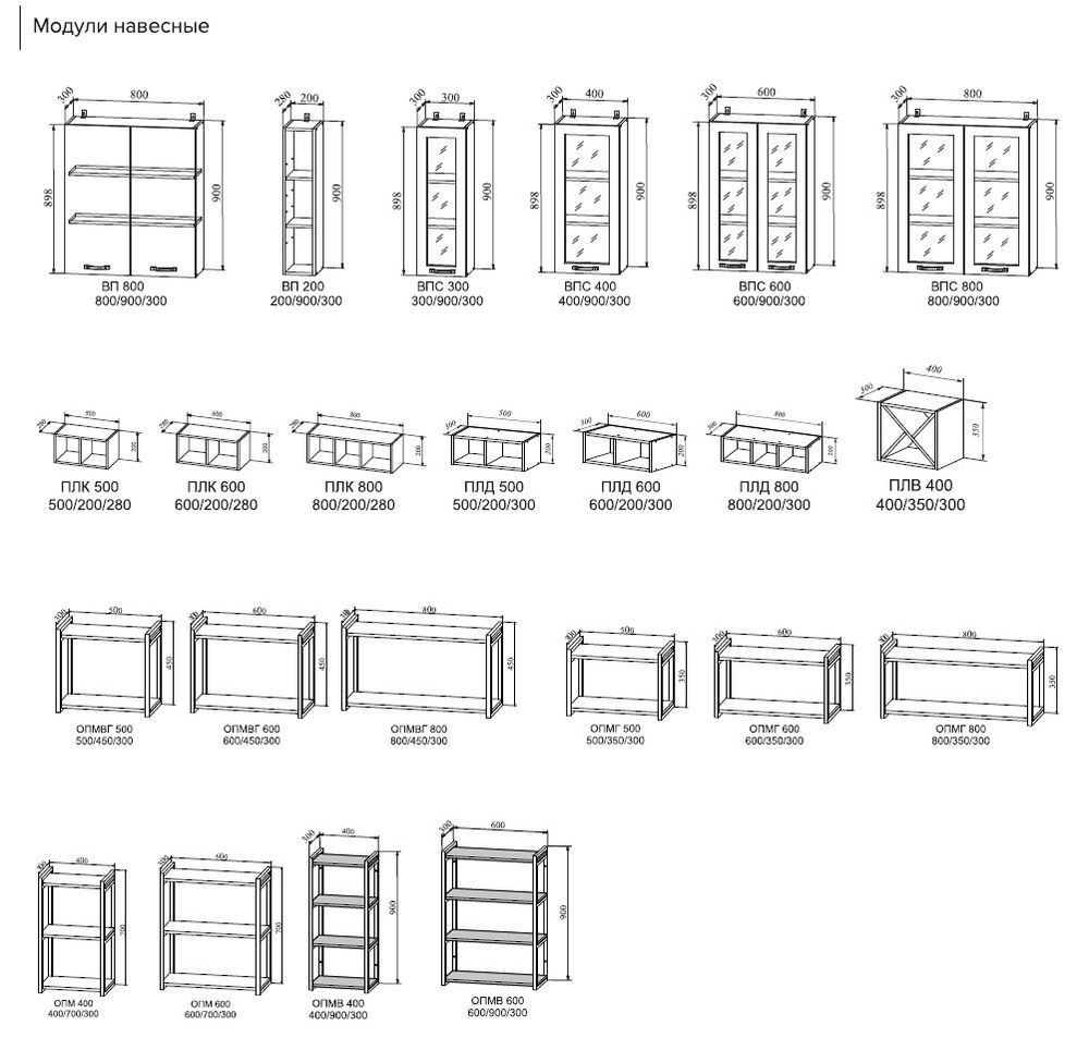 Модульный кухонный гарнитур «Капля» 3500 (белый глянец/кофе с молоком), ЛДСП, ДСВ Мебель