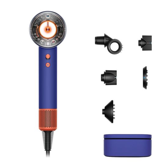 Фен Dyson Supersonic Nural HD16, синий/оранжевый (Vinca blue/Topaz orange) EU