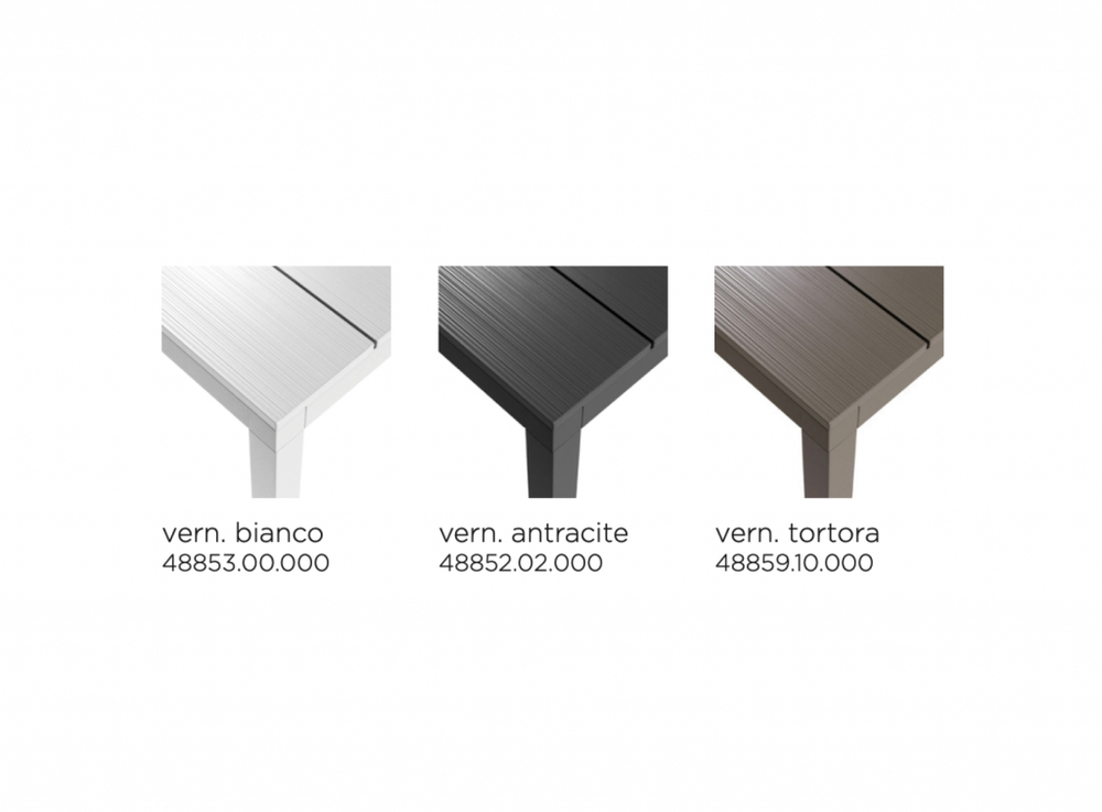 Стол металлический раздвижной Nardi Rio Alu 210 Extensibile, антрацит