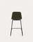 Полубарный стул Zunilda, зеленый с черными ножками