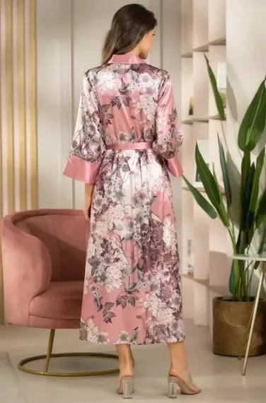 Длинный халат на пуговицах MIA-Amore BRENDA БРЕНДА 3849