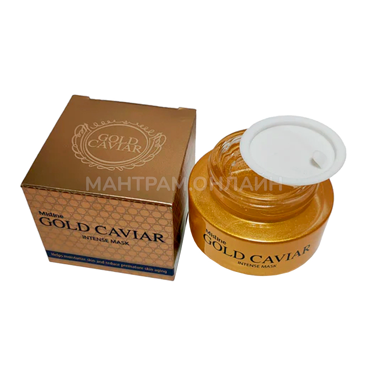 Маска для лица Mistine Gold Caviar Intense Mask увлажняет и замедляет преждевременное старение 30 г
