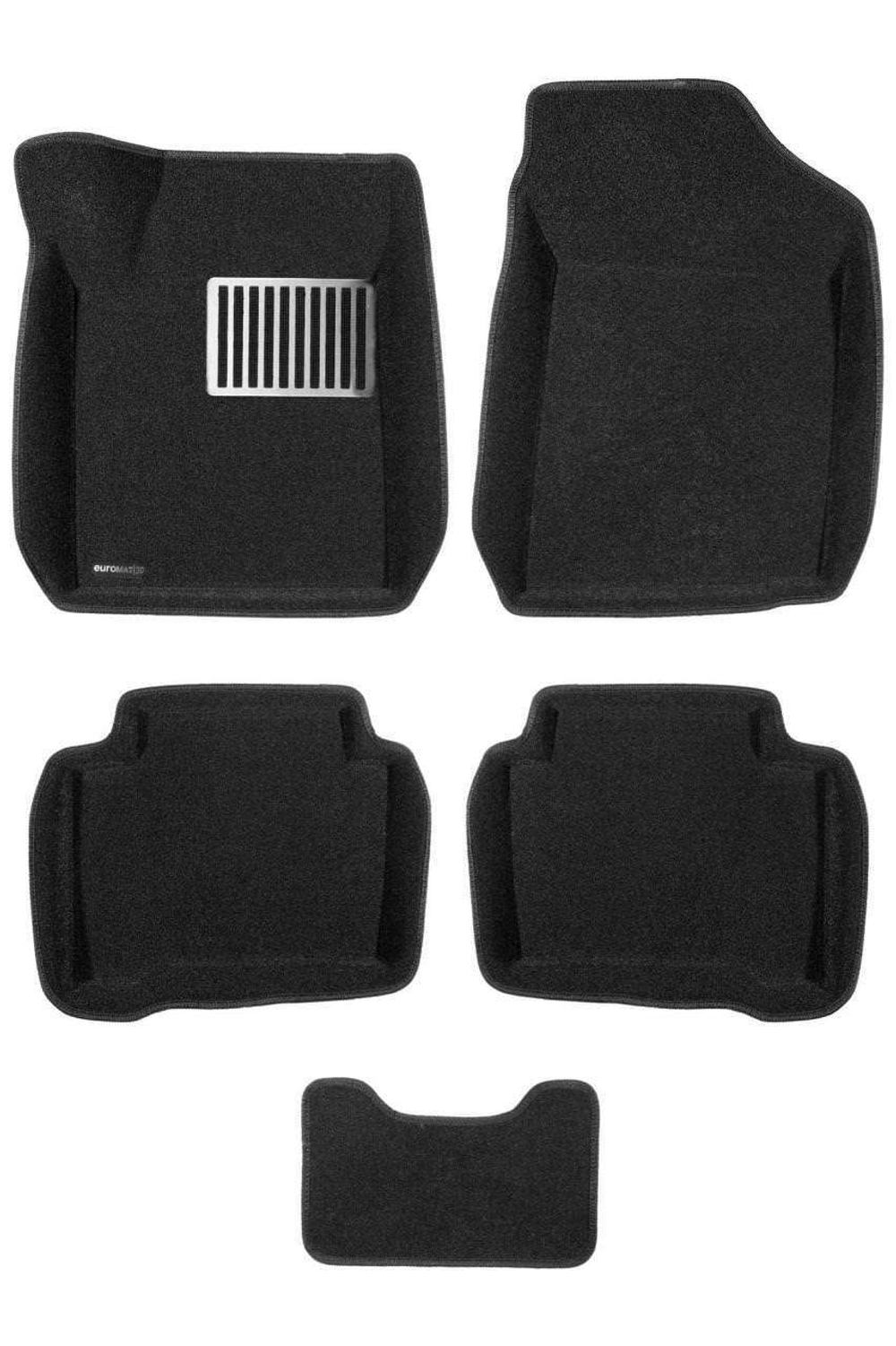 Коврики салона для RENAULT Latitude (2010-2015) / NISSAN Teana (2008-2019) Euromat 3D Lux черные. Арт. EM3D-003718