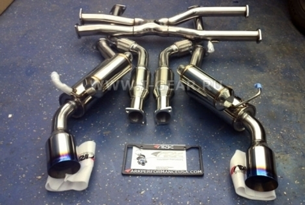 Выхлопная система Infiniti FX35, QX70,FX37,FX50 - ARK GRiP True Dual Exhaust System - Burnt Tip