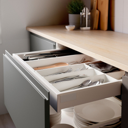 IKEA UPPDATERA  (ИКЕА УППДАТЕРА)  -  Вставка для ящика, белая, 20x50 см