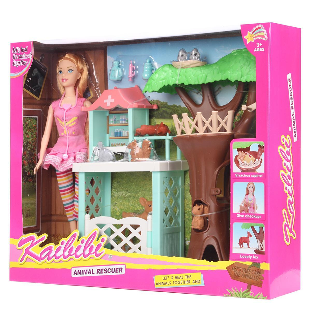 Кукла тип Модель 31см "Уроки заботы" с аксесс. коробка BLD309