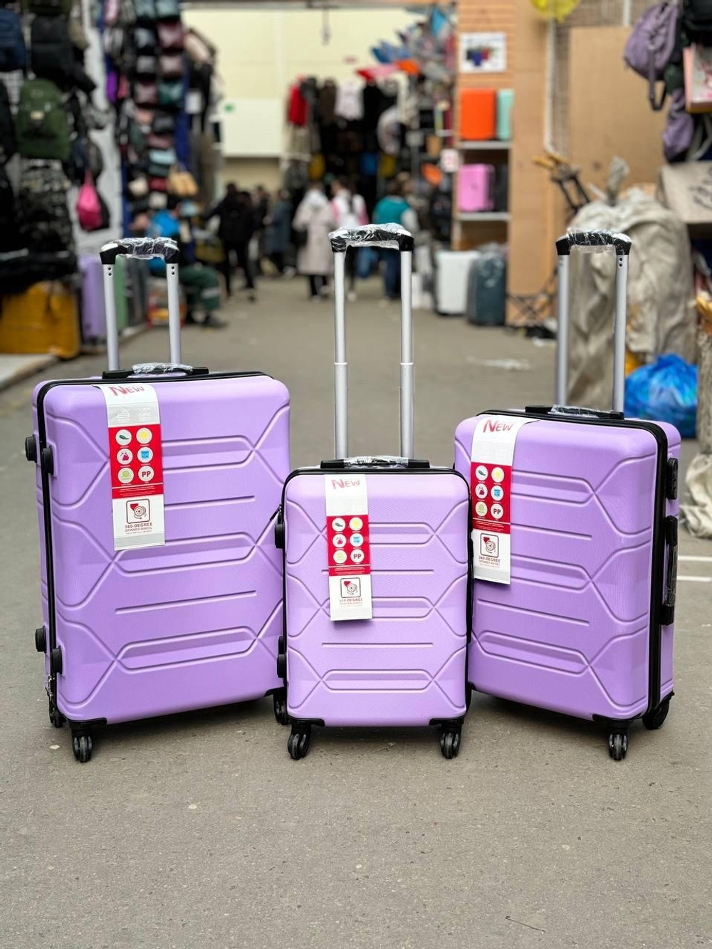 Большой чемодан Bon-Voyage Model Three, Лиловый, XL