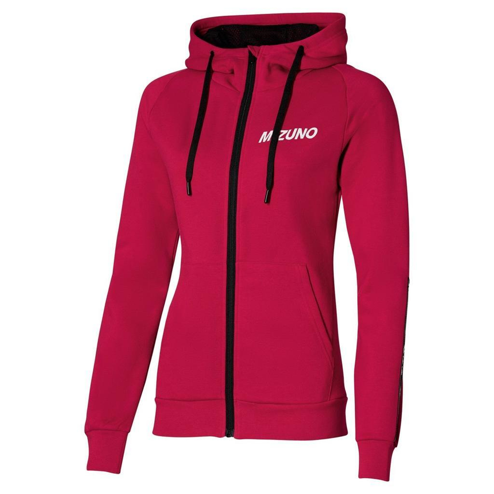 Mizuno Katakana Sweat Jacket Lady K2GC1803 persian red