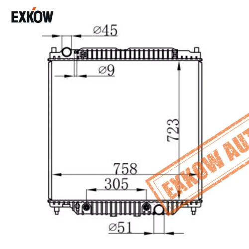 Радиатор охлаждения Ford Exscursion