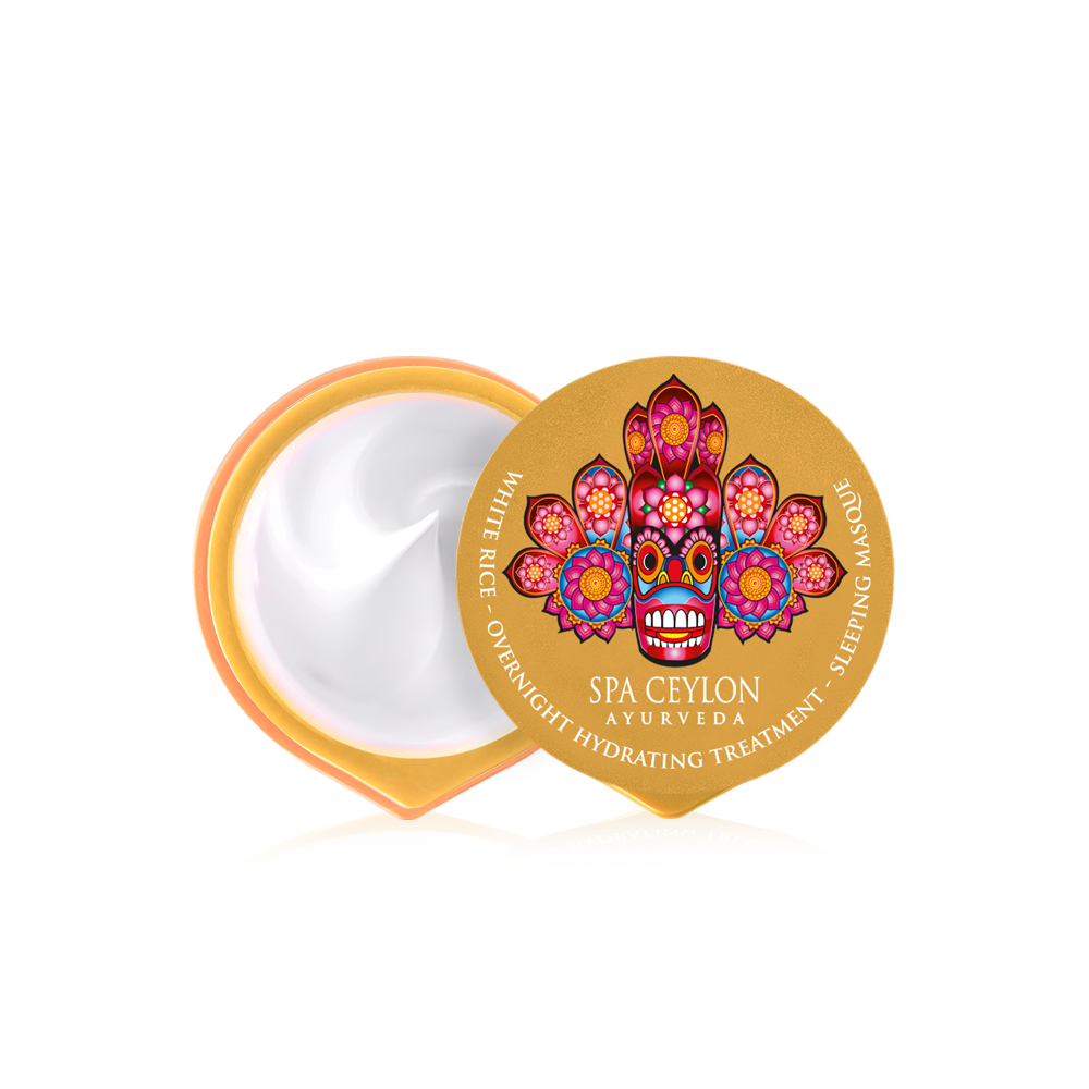 Ночная увлажняющая маска для лица "БЕЛЫЙ РИС" 15 гр