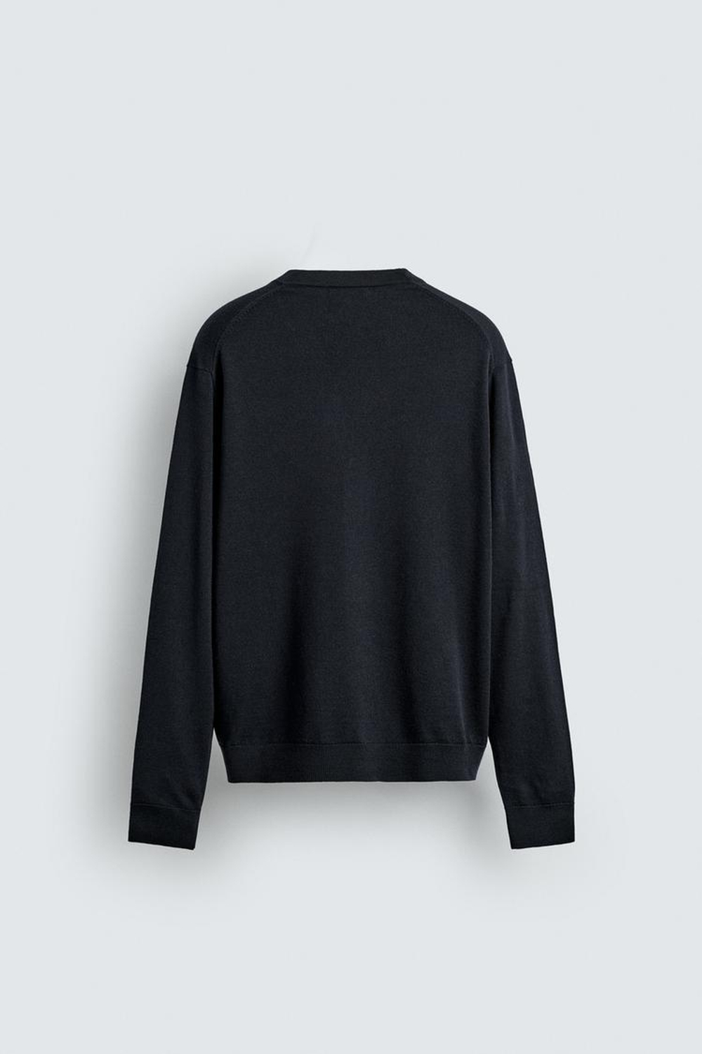 ZARA ЛЕГКИЙ ШЕРСТЯНОЙ КАРДИГАН, МОРСКОЙ ТЕМНО-СИНИЙ