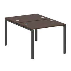Metal System Рабочая станция на П-образном м/к БП.РАС-СП-2.1 Венге Цаво/Металл Антрацит 1000*1475*75