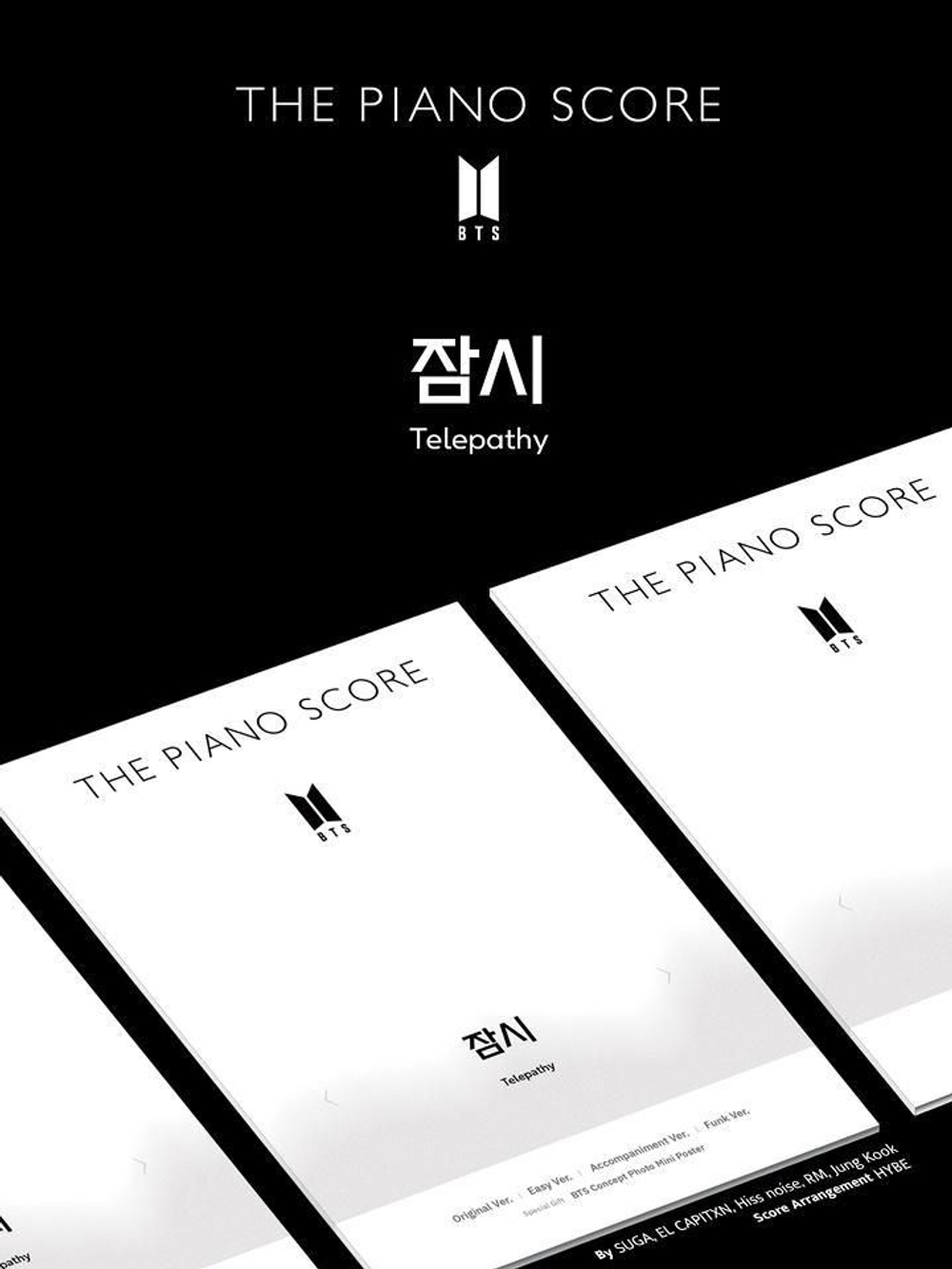 публикация BTS - TELEPATHY THE PIANO SCORE
