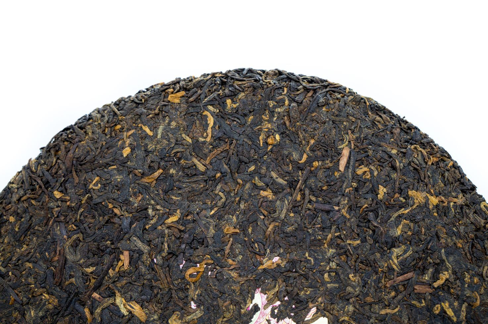 0488к Чай прессованный черный Пуэр Шу "ДАИ, 7692" , ци цзы бин, 357 гр