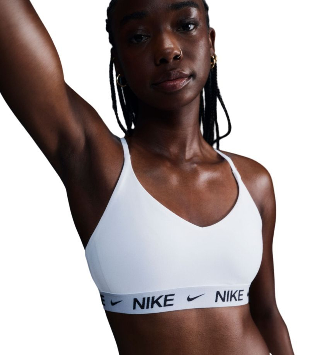 Теннисный бюстгальтер Nike Indy Light Support Padded Adjustable Sports Bra - White
