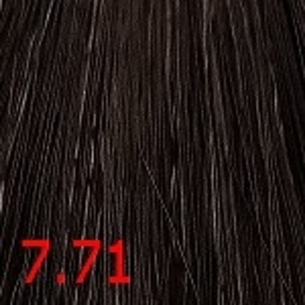 Крем-краска для волос Оттенок 7.71 Кораллово-коричневый KEEN XXL Colour Cream Koralle Braun 100мл