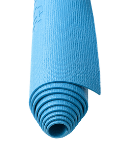 Коврик для йоги и фитнеса FM-101, PVC, 183x61x0,3 см, синий