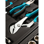 Набор слесарных инструментов Bartex, 1/2", 1/4", CrV сталь, кейс, 76 пр, шт