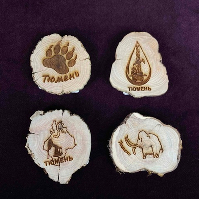 Магнит "Тюмень" спил можжевельник в асс-те