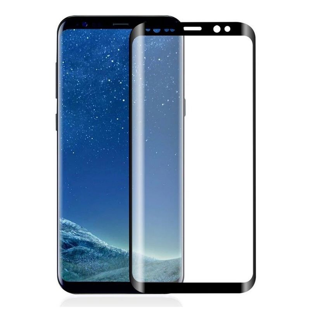 Защитное стекло Samsung S10+ (черный) полная проклейка