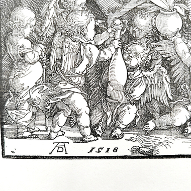 [Гравюра Рейха] Дюрер Альбрехт. Богородица в окружении ангелов. Гелиогравюра. Начало ХХ в