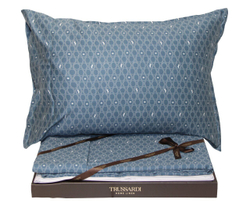 Постельное белье семейное Trussardi Royal Grey Hound blu