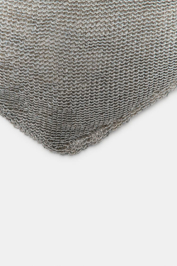 ZARA ТРЕУГОЛЬНЫЙ ШАРФ С БЛЕСТЯЩЕЙ НИТЬЮ, СЕРЕБРИСТЫЙ