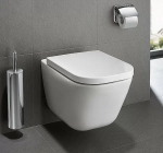 Унитаз подвесной Roca The Gap 893104100 безободковый, с инсталляцией, с крышкой микролифт, белый/кнопка хром