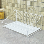 Сушилка для посуды настольная белая 39*24,5*18,5см