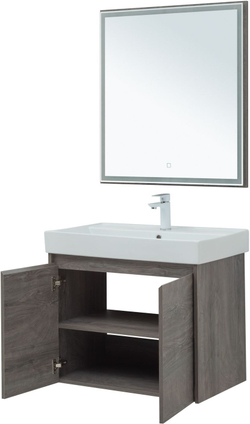 Мебель для ванной Aquanet Nova Lite 75 дуб рошелье (2 дверцы)