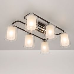 Citilux Румба CL159261 Люстра потолочная Венге Хром