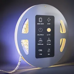 Светодиодная лента Ультра 24В 2835 19,2Вт/м 2700K 5м IP 20 201214 Led Strip 201214