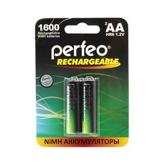 Аккумуляторная батарейка 1600 mAh Perfeo (AA) (блистер, 2 шт.)