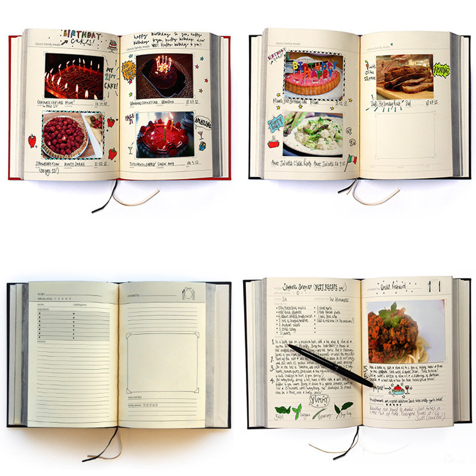 Семейная кулинарная книга my family красная