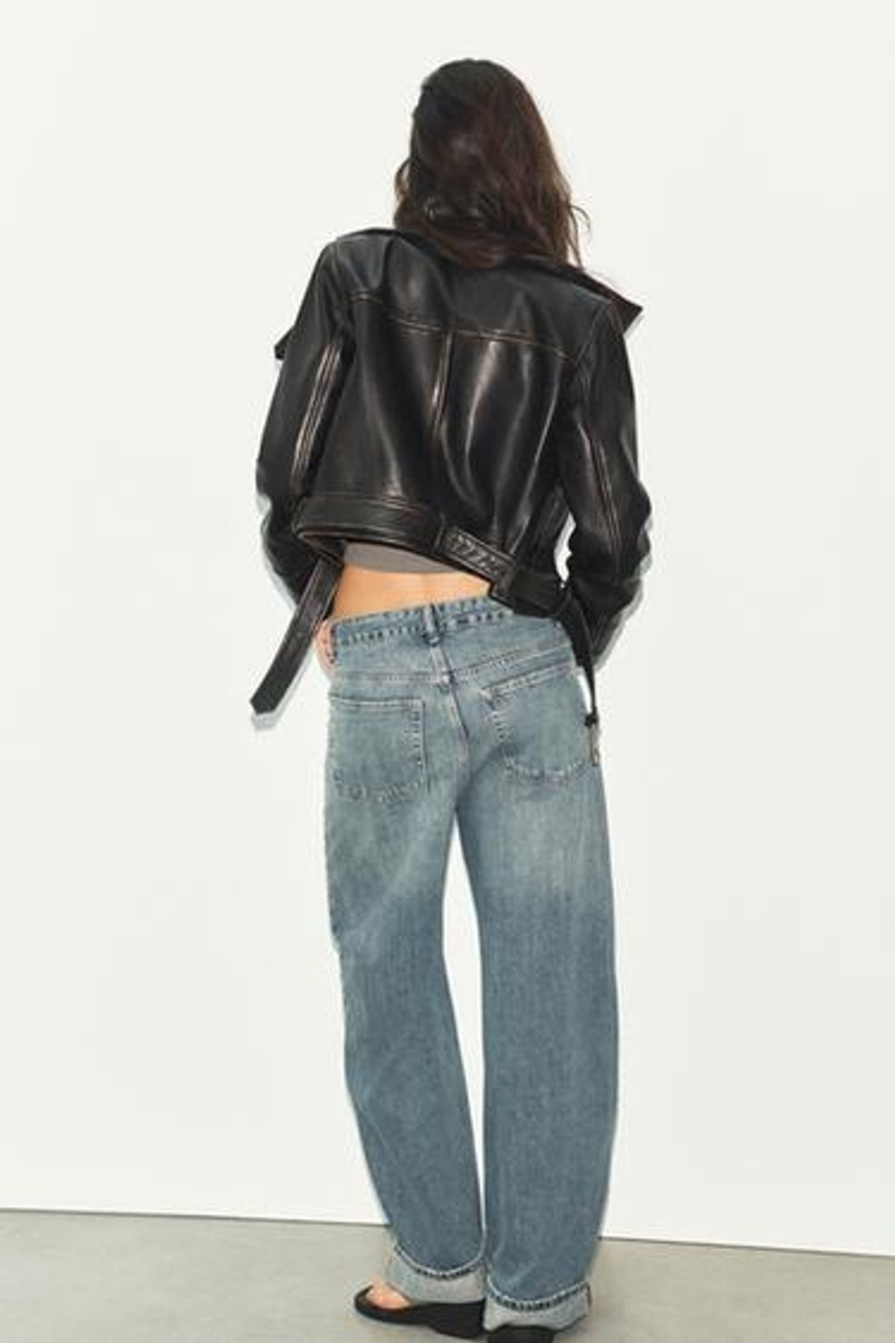 Нейлоновая куртка с каре - ZARA
