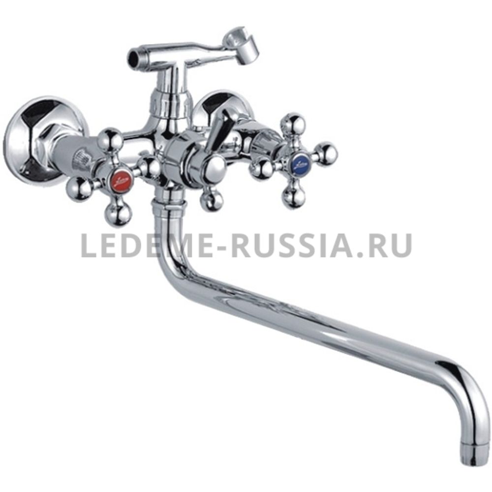 Смеситель для ванны L2619-2 LEDEME  с шар. перекл. керамика